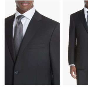 CANALI Classic Fit Solid Wool Suit Jacket Sz 54